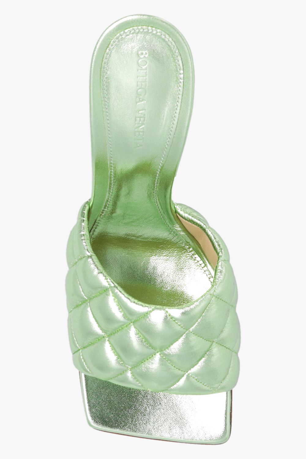Bottega Veneta Women Rubber Lido Flat Sandal in Czarny